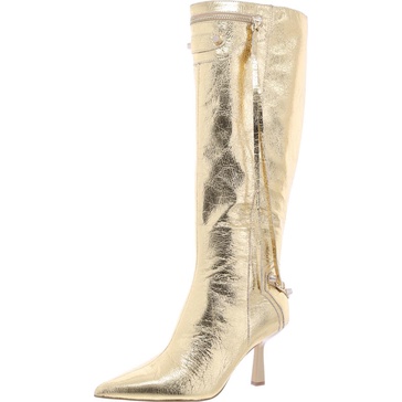 irina womens metallic manmade knee-high boots