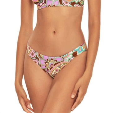 adela hipster bikini bottom in purple multi