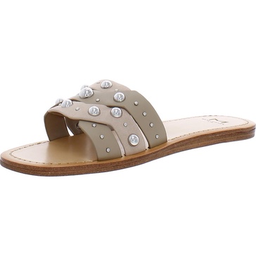 paxton womens slip on flat slide sandals