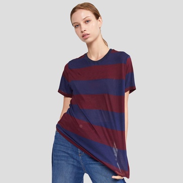 stripes printed tee