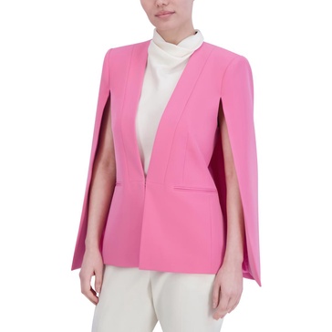 womens cape sleeve business one-button blazer