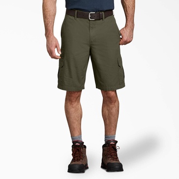 relaxed fit ripstop cargo shorts, 11"