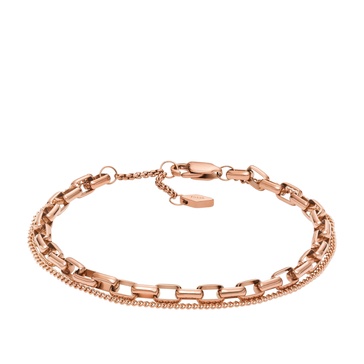 women's archival core essentials rose gold-tone stainless steel multi-strand bracelet