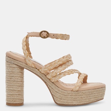 catina heels lt natural raffia