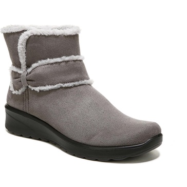 glaze womens faux fur lined ankle boots