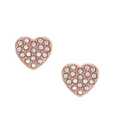 women's ear party rose gold-tone stainless steel stud earrings