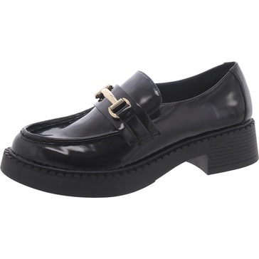 ambrose b womens faux leather embellished loafers