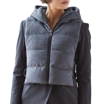 luna vest in grey