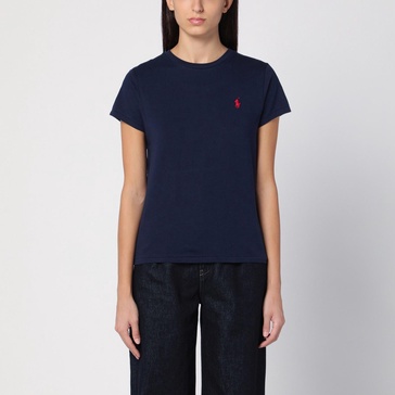 Polo Ralph Lauren Blue Cotton Crew Neck T Shirt