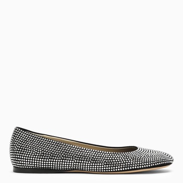 Toy crystal-embellished ballet flats