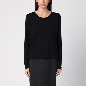 Loulou Studio Wool Blend Black Crewneck T Shirt