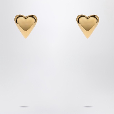 Alaia The Bombed Heart Gold Earrings Women