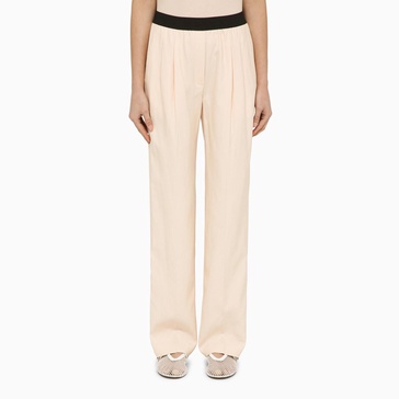 Loulou Studio Creamy Pink Linen Blend Pants