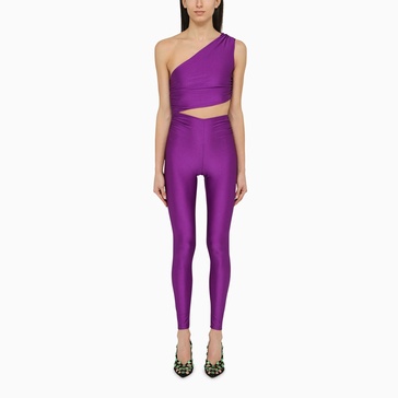 The Andamane Purple Symmetrical Close Fitting Jumpsuit