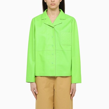 Loewe Green Nappa Bowling Shirt Women