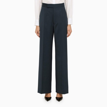 Vivienne Westwood Petrol Wool Regular Trousers Women