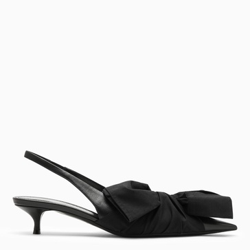 BALENCIAGA Black Slingback with Shirt Cuff Insert - Women's Pointed Toe Pumps