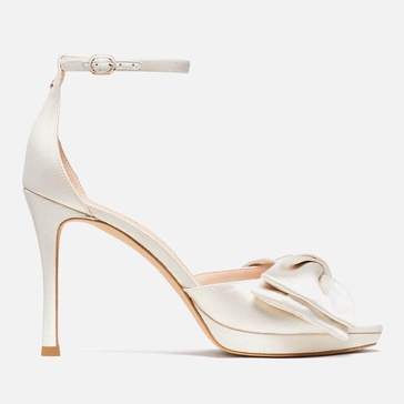 Kate Spade New York Women's Bridal Bow Satin Heeled Sandals - UK 7