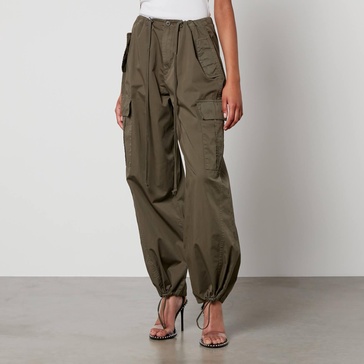 Good American Parachute Cotton-Twill Trousers - XS