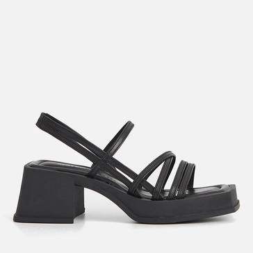 Vagabond Hennie Strappy Leather Block Heeled Sandals - UK 4