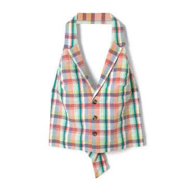 Damson Madder Maya Picnic Check Waistcoat