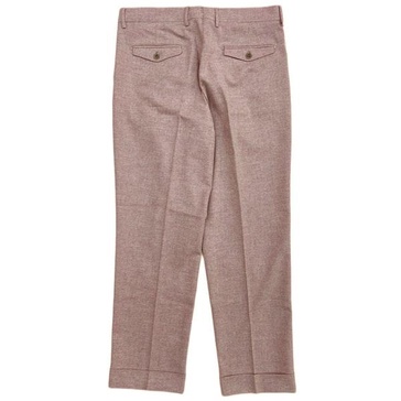 Wool 2 Pleates Chino Pants In Rose