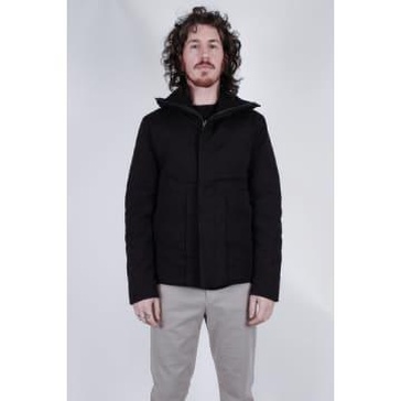 Reversible Water-Repellent Cotton Jacket Black