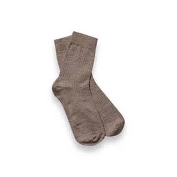 Linen Socks Walnut