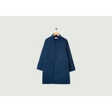 Single Breasted Mac Coat Navy