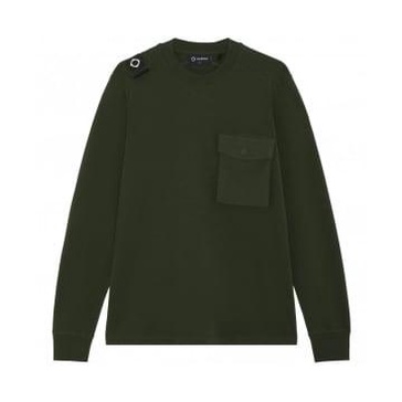 Ma.strum Long Sleeve Cargo Pocket Tee Oil Slick