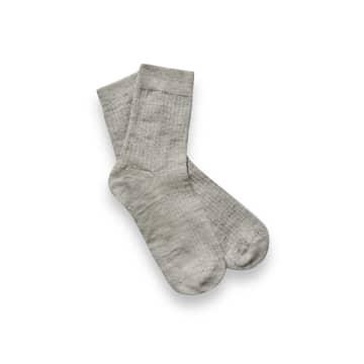 Linen Socks Sand & Pepper