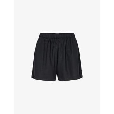 Naja 8 Linen Shorts - Black