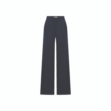 Millie Linen Trousers In Dark Navy