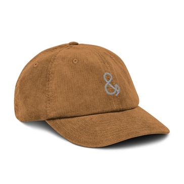 Camel Ampersand Signature Embroidered Corduroy Cap - Men