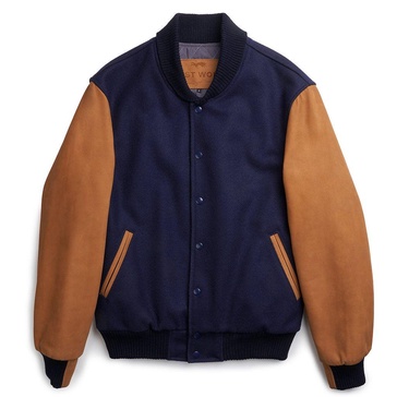 Baker Mount Varsity Jacket - Blue