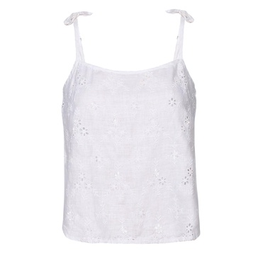 Tie-Up Camisole White Top