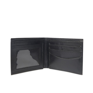 Classic Black Leather ID Wallet