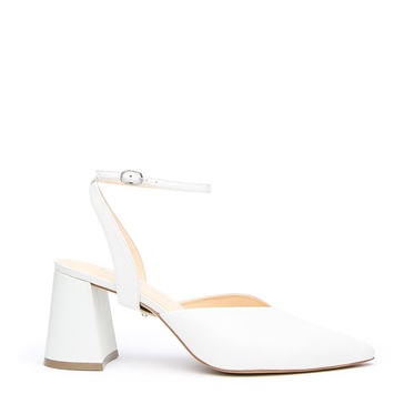 White V Mule + Marilyn Strap