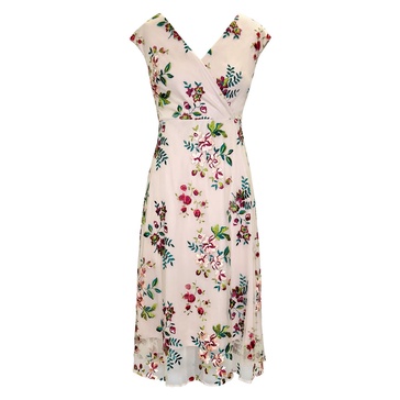 Grace Midi Dress - Blushing Blooms