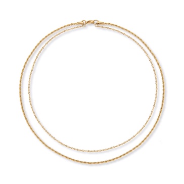 Gold Contrast Layered Necklace