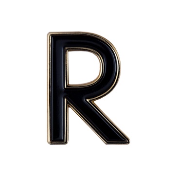 Enamel Letter R Pin