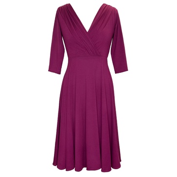 Annie Dress In Plum Wine