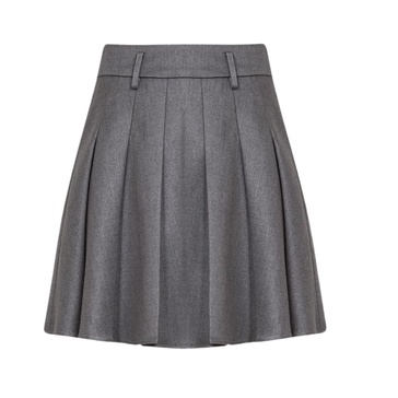 High Waisted Skort In Grey