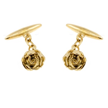 Rose Cufflinks - Gold