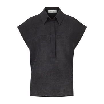 Blair Luxe Linen Shirt - Black