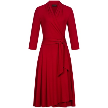 Jersey Wrap Dress Red