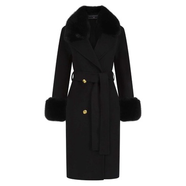 Buckingham Cashmere Coat Black