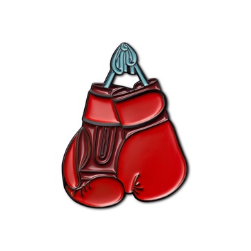 Enamel Pin Boxing Gloves