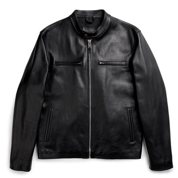 Wheeler Peak Racer Leather Jacket - Black