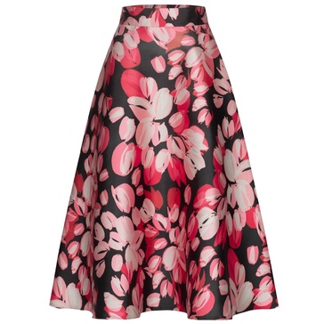 Petal Print Maxi Skirt